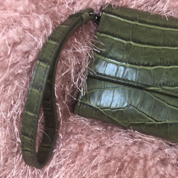 Olive green small purse - Picture 3 of 6